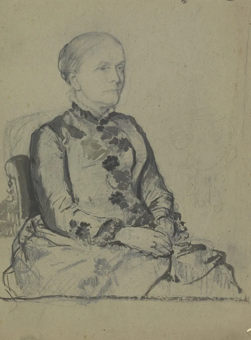 Bildnis Amalie Scholderer Der Schwagerin Des Kunstlers