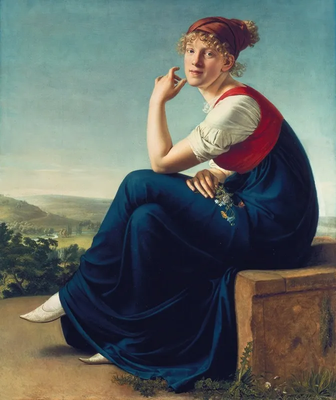 Bildnis Der Heinrike Dannecker Wall Art by Christian Gottlieb Schick - High-Resolution Digital Print
