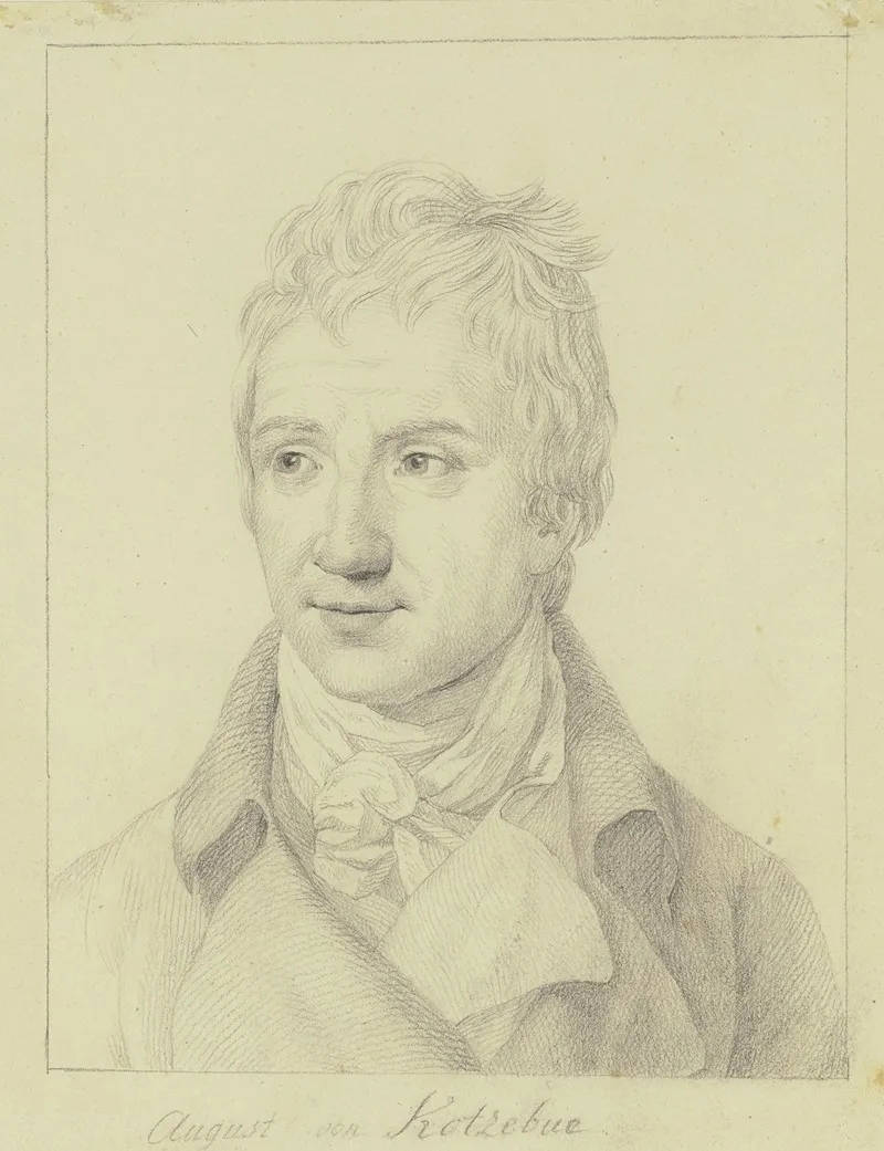 Bildnis Des August Von Kotzebue Wall Art by Johann Friedrich Müller - High-Resolution Digital Print