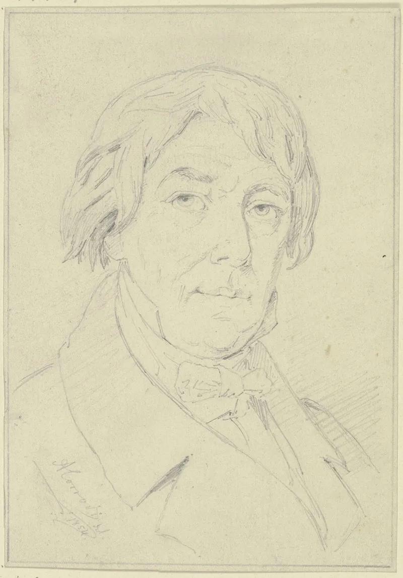 Bildnis Des Komponisten Schnyder Von Wartensee Wall Art by August Corrodi - High-Resolution Digital Print