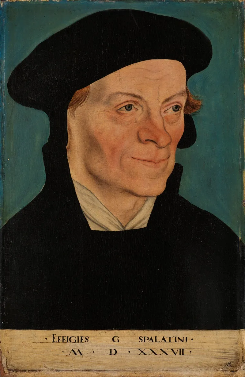 Bildnis Des Reformators Georg Spalatin