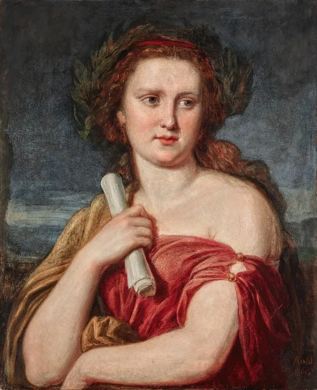 Bildnis Einer Jungen Dame Anna Von Lieben Wall Art by Carl Rahl - High-Resolution Digital Print