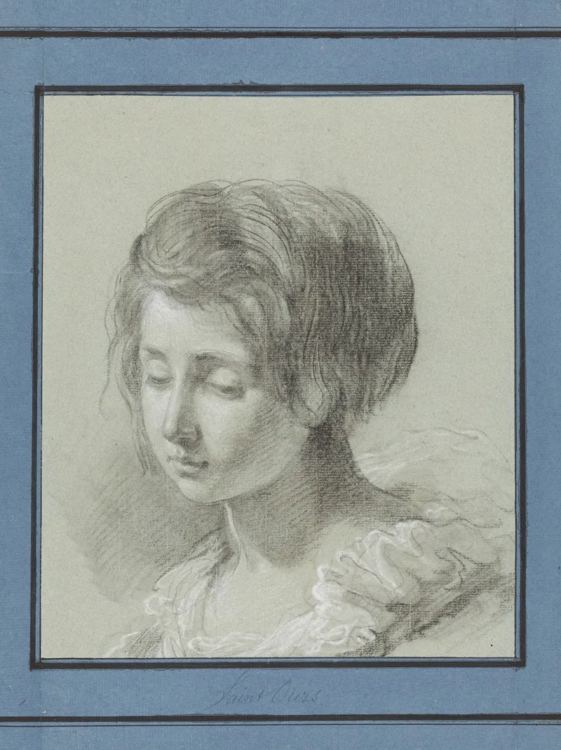 Bildnis Einer Jungen Frau 4 Wall Art by Jean Pierre Saint-Ours - High-Resolution Digital Print