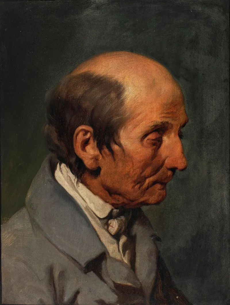 Bildnis Eines Alteren Herren Wall Art by Josef Danhauser - High-Resolution Digital Print
