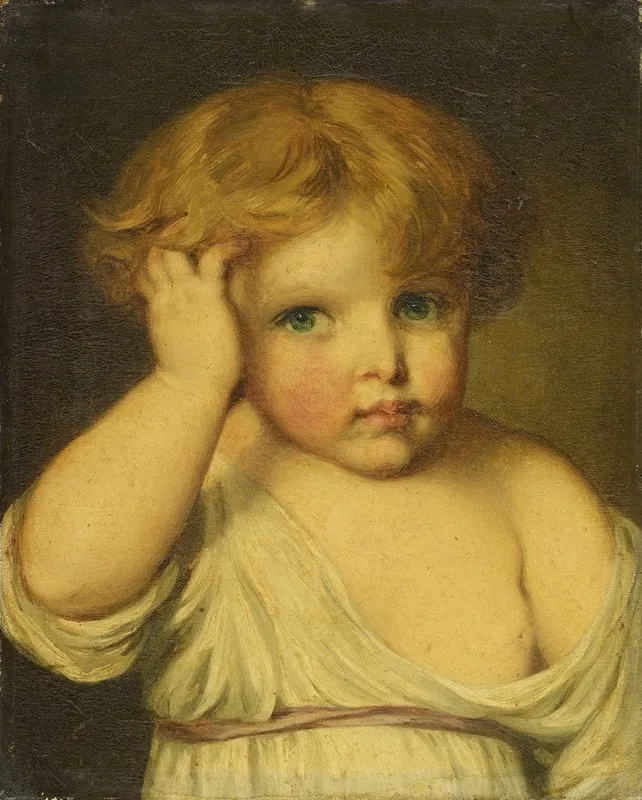 Bildnis Eines Kindes Wall Art by Jean-Baptiste Greuze - High-Resolution Digital Print