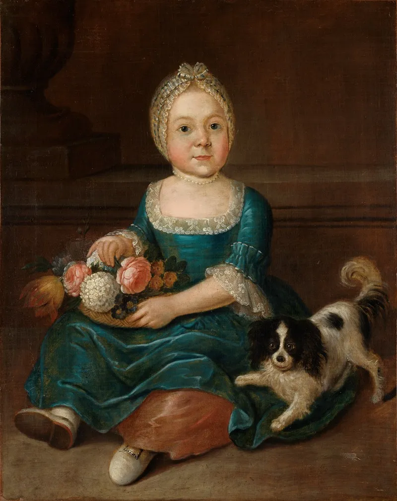 Bildnis Eines Kleinen Madchens Wall Art by August Christian Hauck - High-Resolution Digital Print