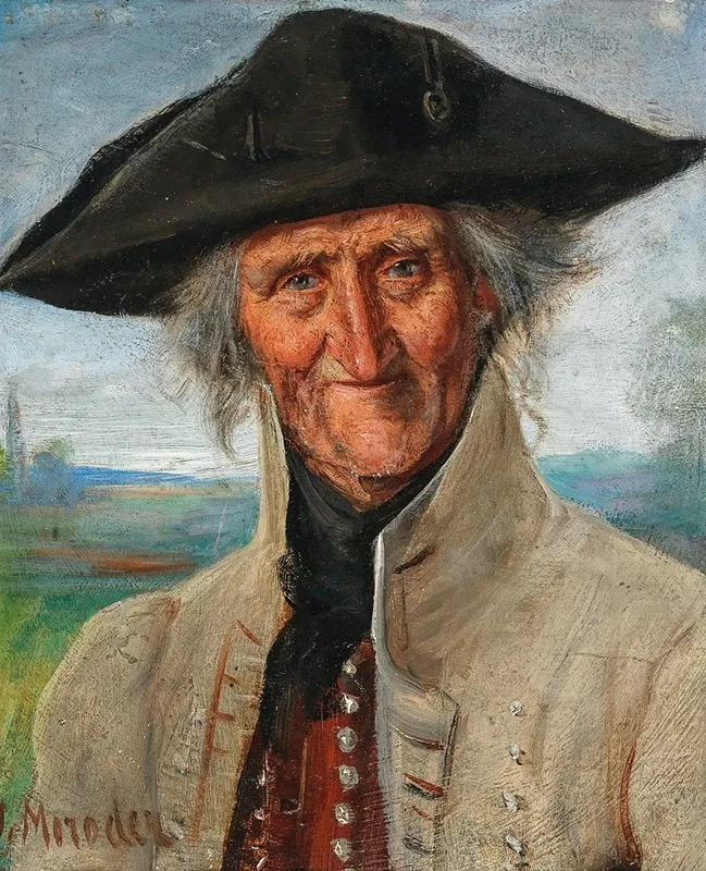 Bildnis Eines Veteranen Wall Art by Josef Theodor Moroder-Lusenberg - High-Resolution Digital Print