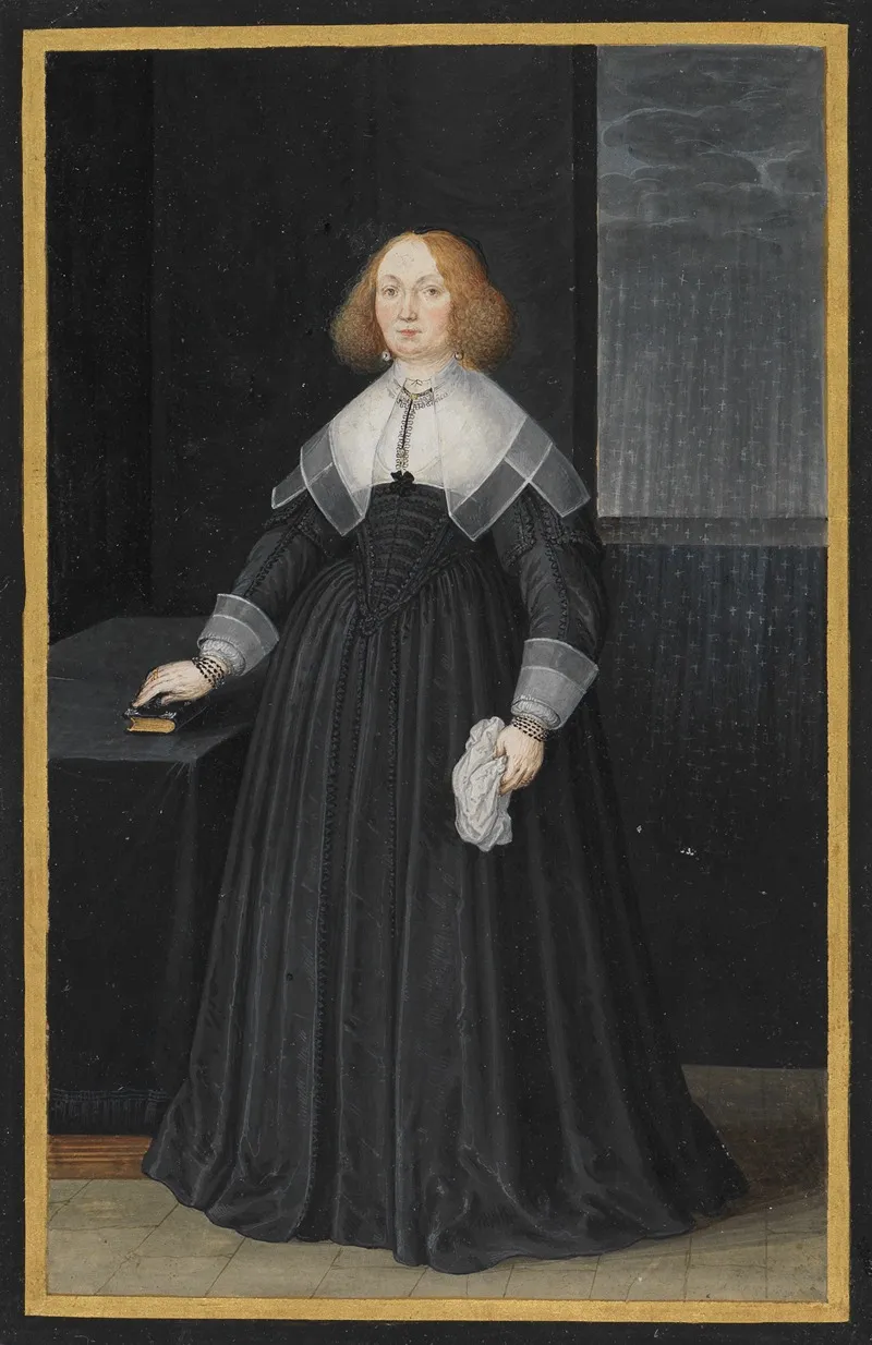 Bildnis Ester Grafin Von Leiningen Westerburg Wall Art by Friedrich Brentel - High-Resolution Digital Print