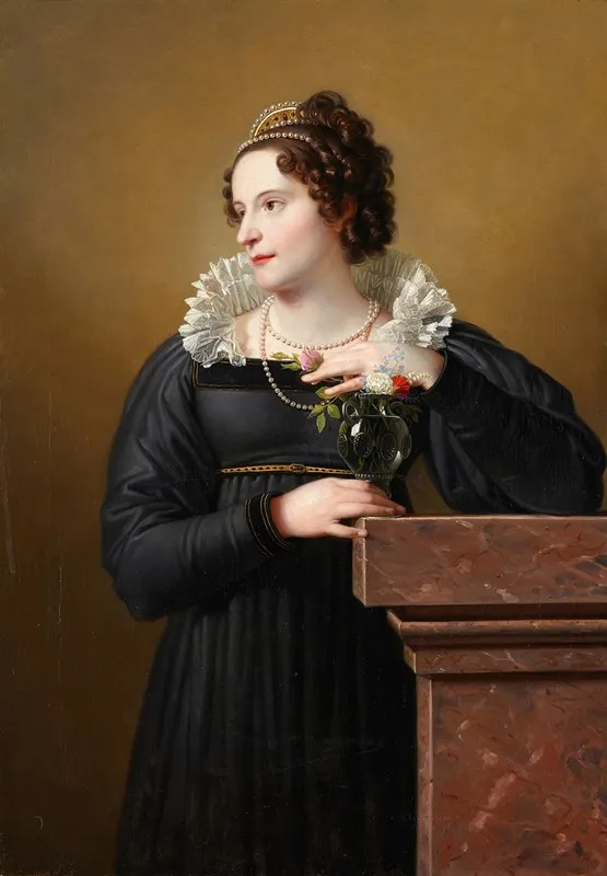 Bildnis Florentina Troclet Fautz Wall Art by Johann Peter Krafft - High-Resolution Digital Print