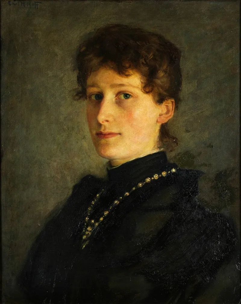 Bildnis Friederike Flur Wall Art by Karl Hoff - High-Resolution Digital Print
