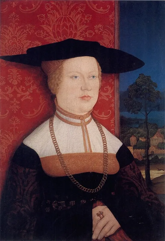 Bildnis Margarethe Rott Geb Vohlin Wall Art by Bernhard Strigel - High-Resolution Digital Print