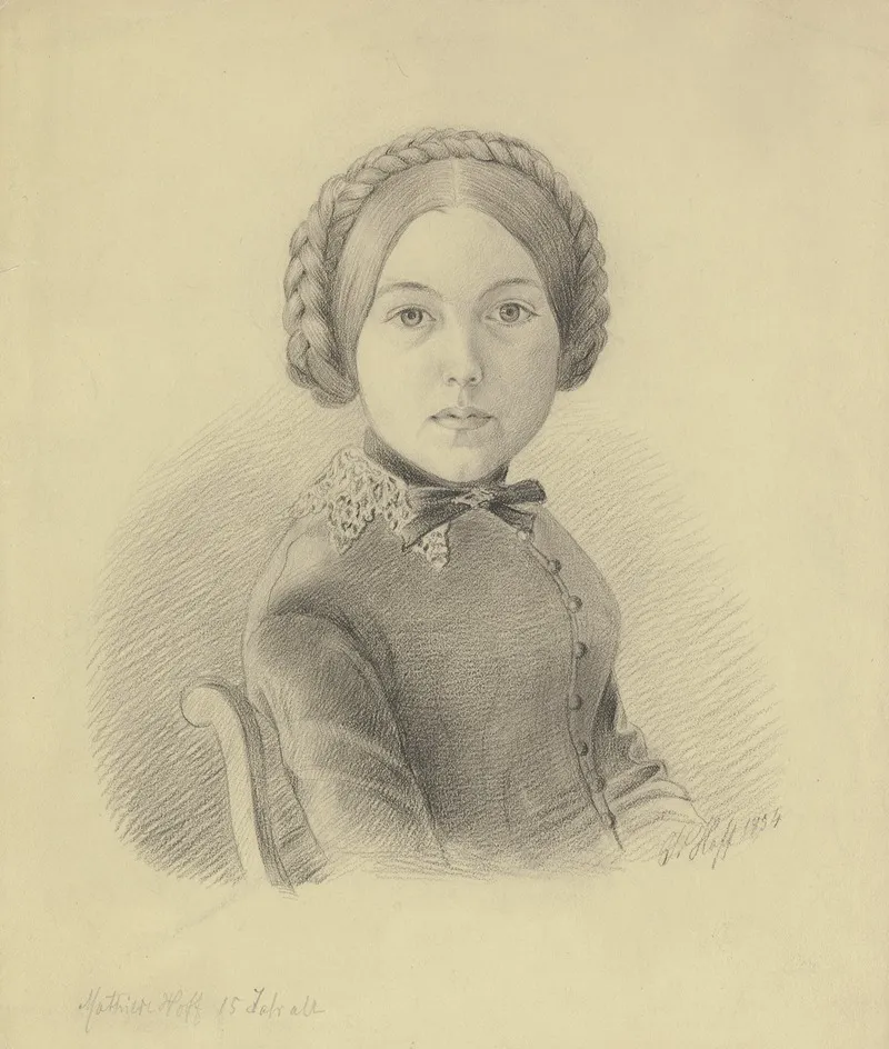 Bildnis Mathilde Hoff Schwester Des Kunstlers