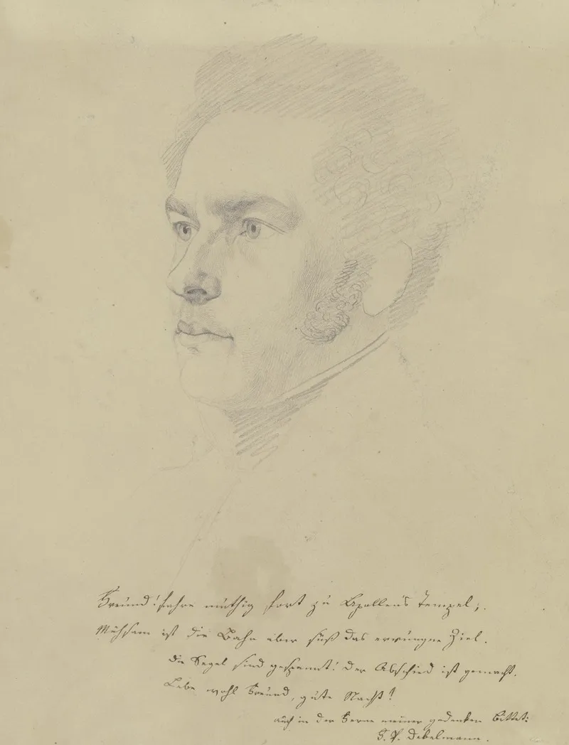 Bildnis Und Aufmunternde Zeilen Eines F J Debelmann