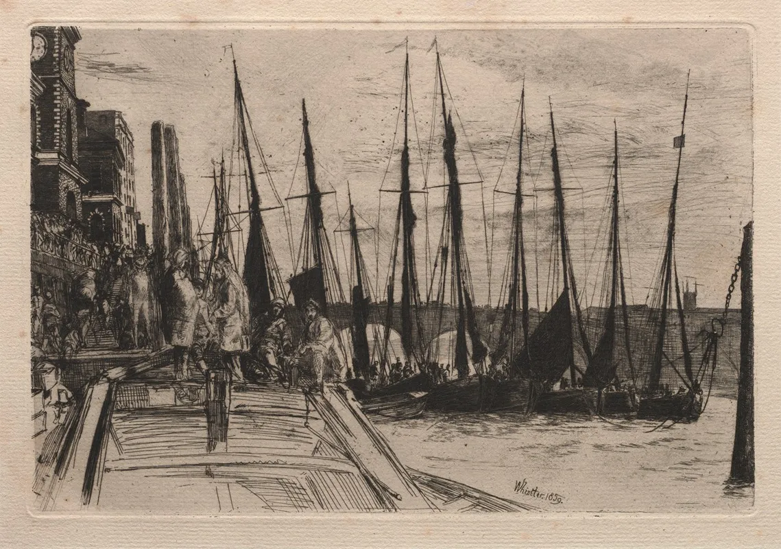 Billingsgate 2 Wall Art by James Abbott McNeill Whistler - High-Resolution Digital Print