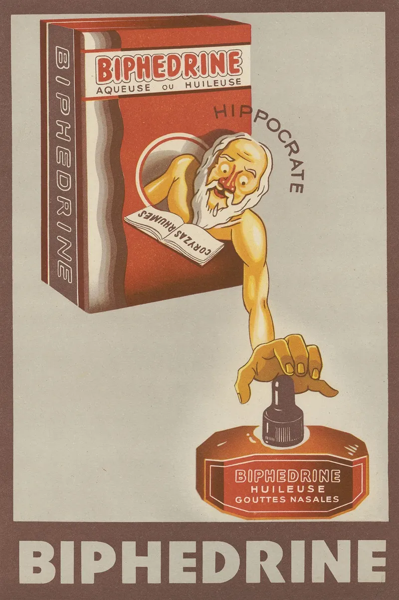 Biphedrine 3 Wall Art by Laboratoires du docteur E. Bouchara - High-Resolution Digital Print