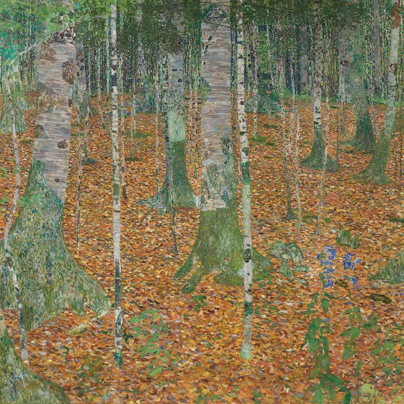 Birch Forest 2 Wall Art by Gustav Klimt - High-Resolution Digital Print