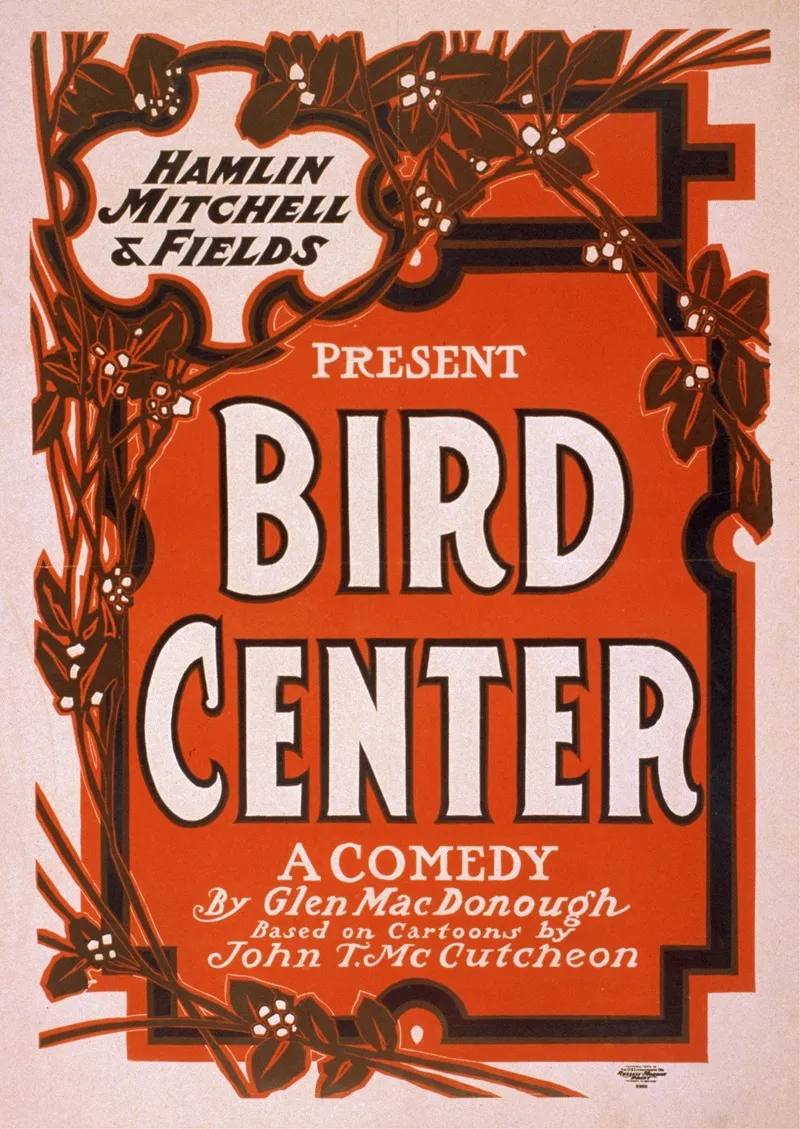 Bird Center Wall Art by U.S. Lithograph Co. - High-Resolution Digital Print