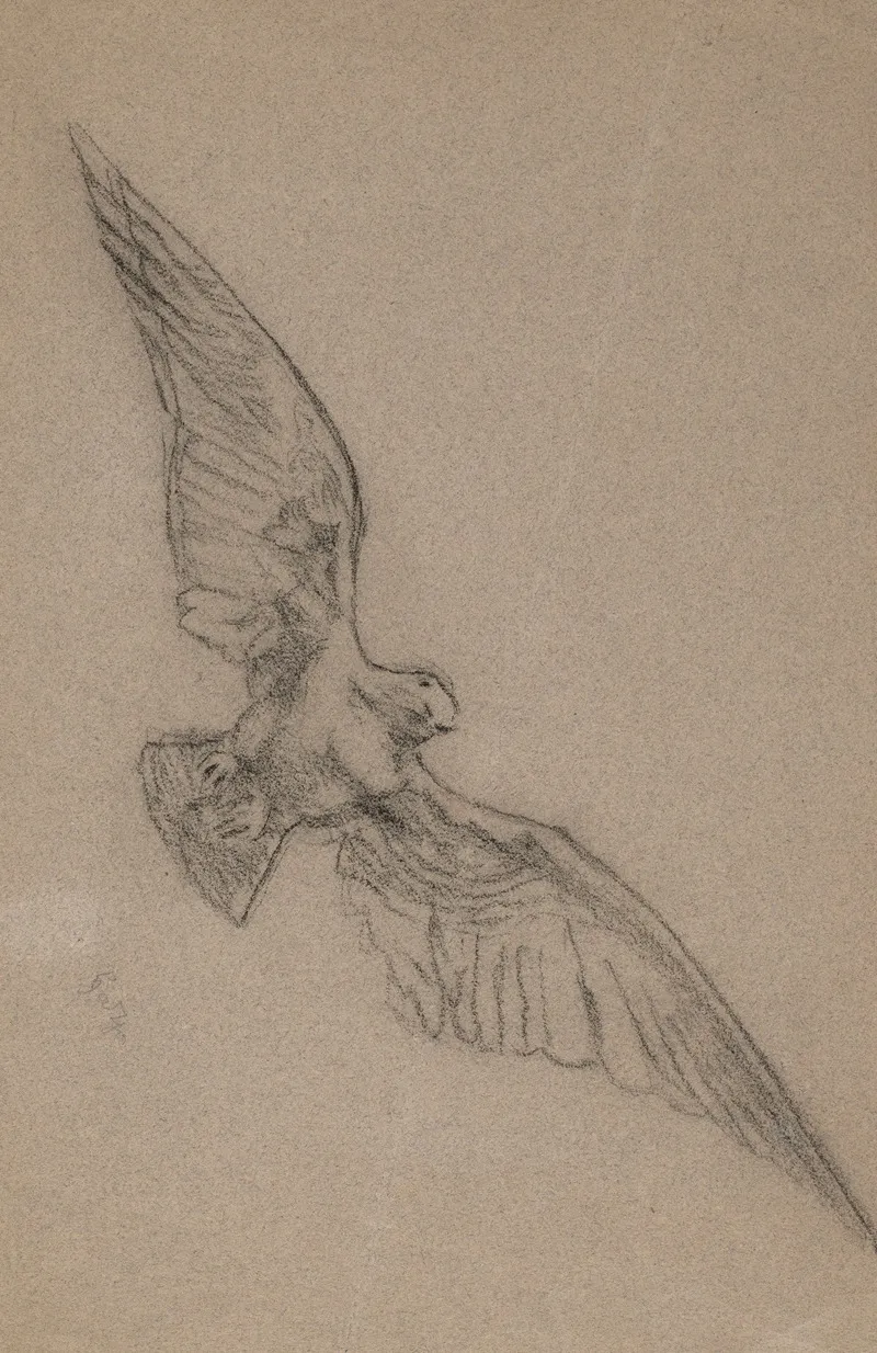 Bird In Flight Wall Art by Hans Thoma - High-Resolution Digital Print