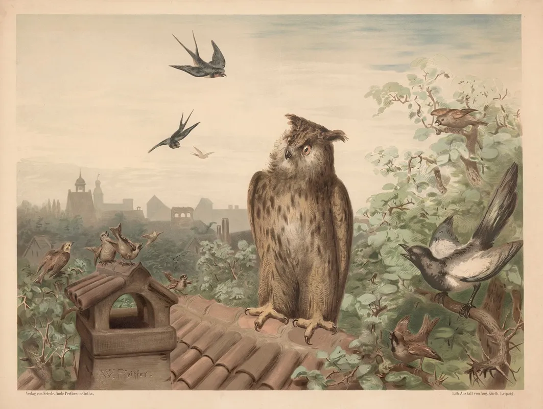 Birds And Owls Wall Art by Otto Speckter - High-Resolution Digital Print