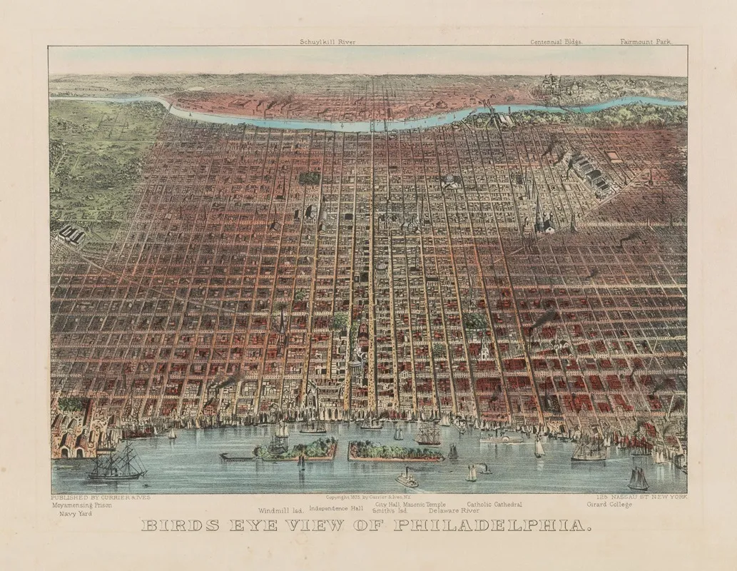Birds Eye View Of Philadelphia