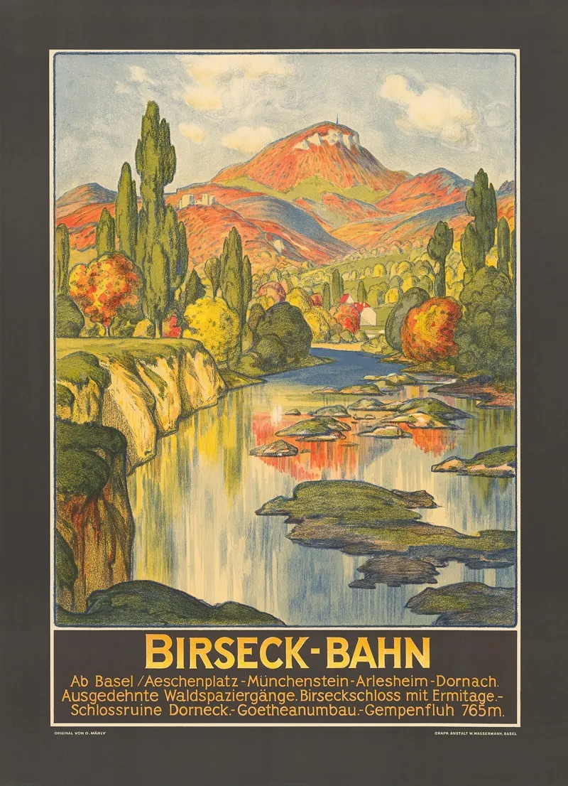 Birseck Bahn Wall Art by Otto Mähly - High-Resolution Digital Print