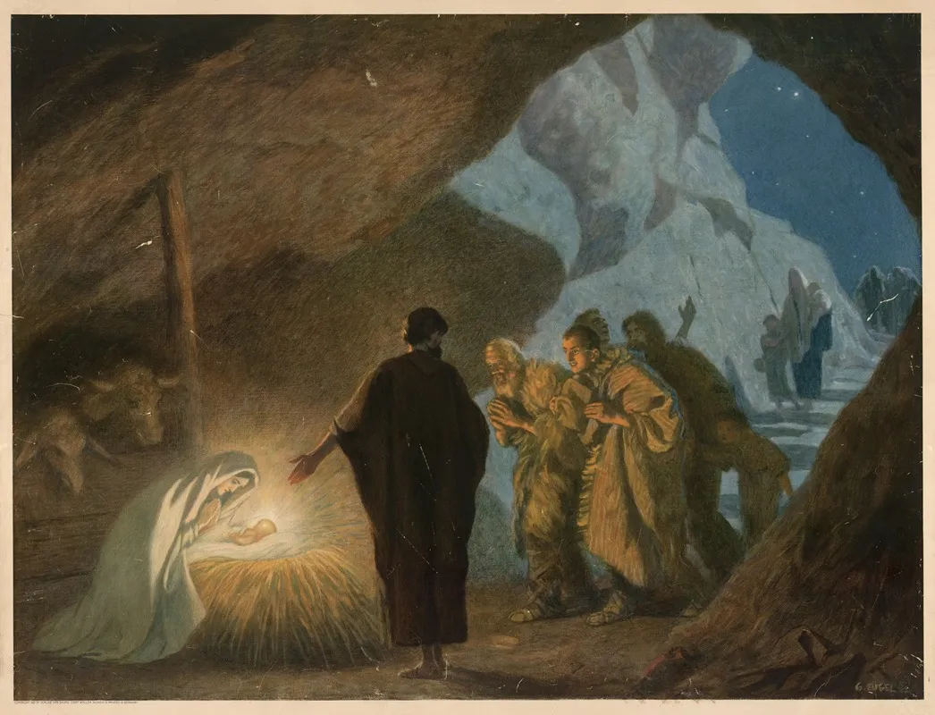 Birth In Bethlehem 2 Wall Art by Gebhard Fugel - High-Resolution Digital Print