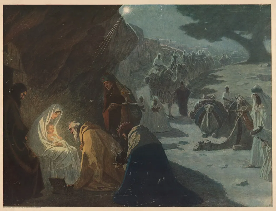 Birth In Bethlehem Wall Art by Gebhard Fugel - High-Resolution Digital Print