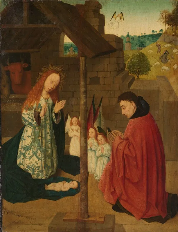 Birth Of Christ Wall Art by Master of the Brunswick Diptych - High-Resolution Digital Print