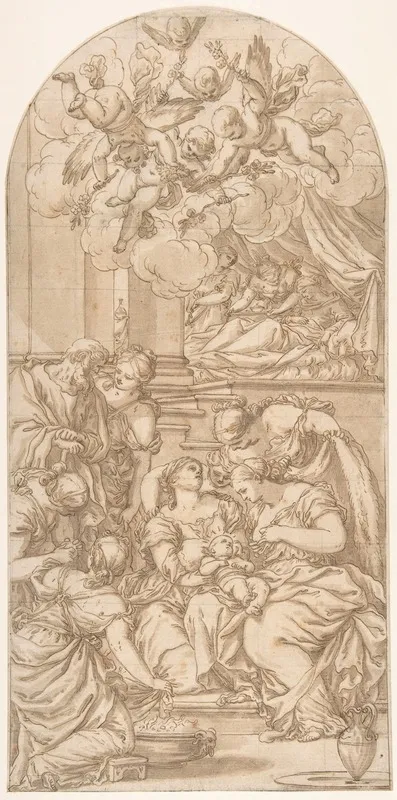 Birth Of St John The Baptist Wall Art by Valentin Lefebvre - High-Resolution Digital Print