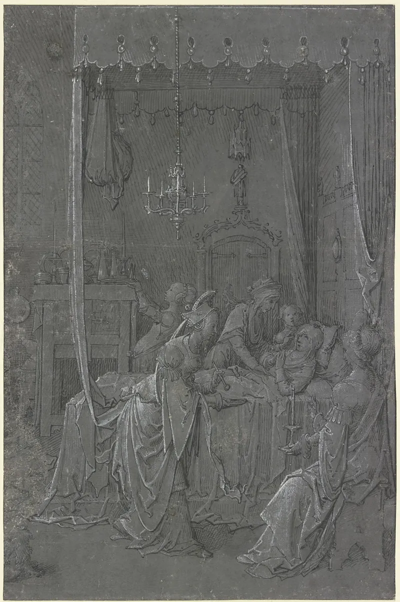 Birth Of The Blessed Virgin Mary 3 Wall Art by Jan De Beer - High-Resolution Digital Print