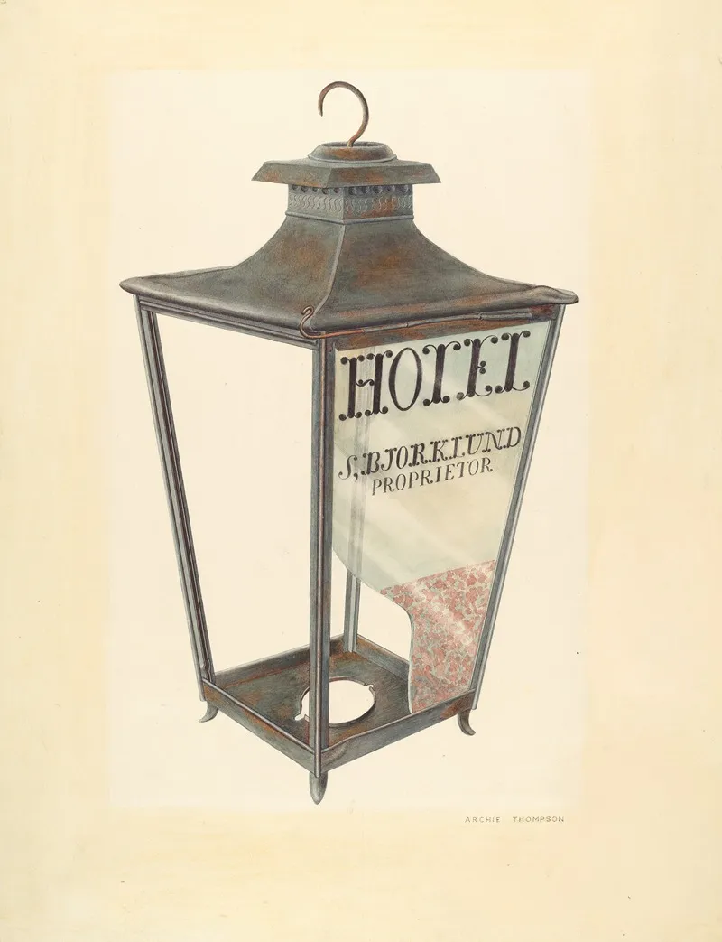 Bishop Hill Hotel Lantern