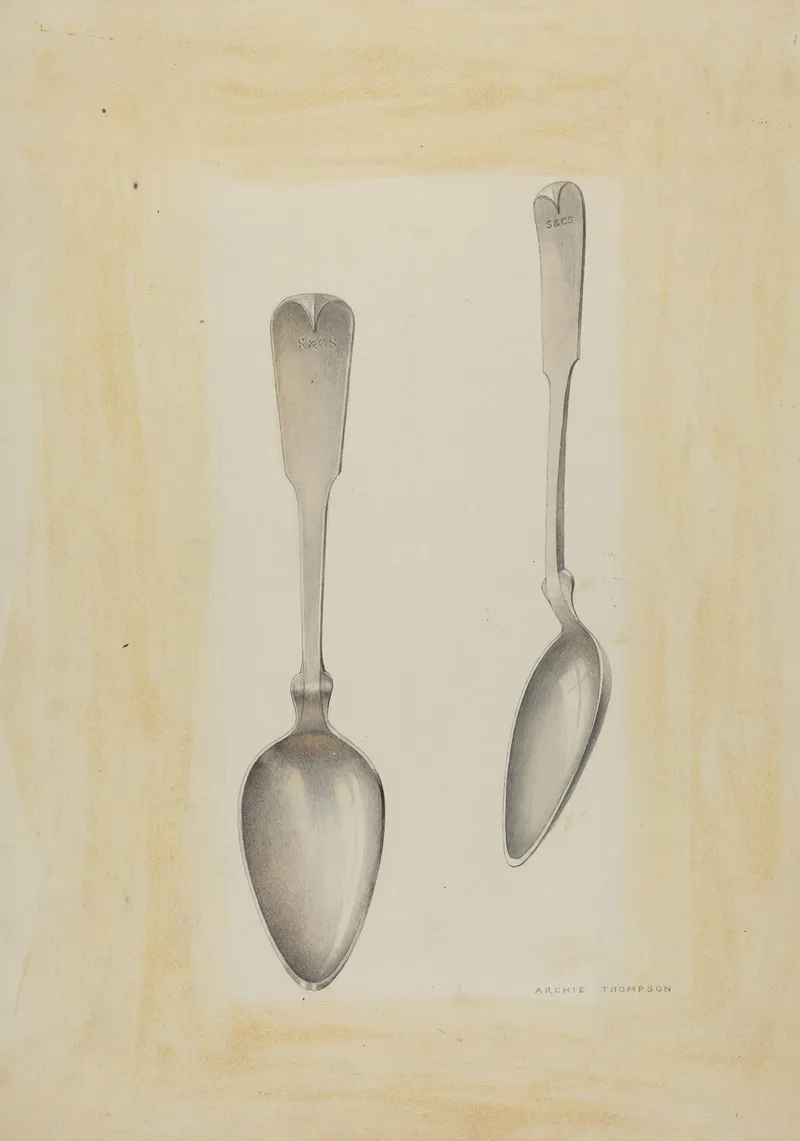 Bishop Hill Large Silver Spoon