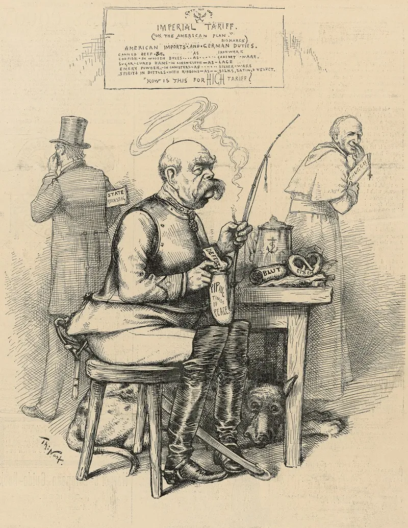 Bismarck Putting It In His Pipe To Smoke