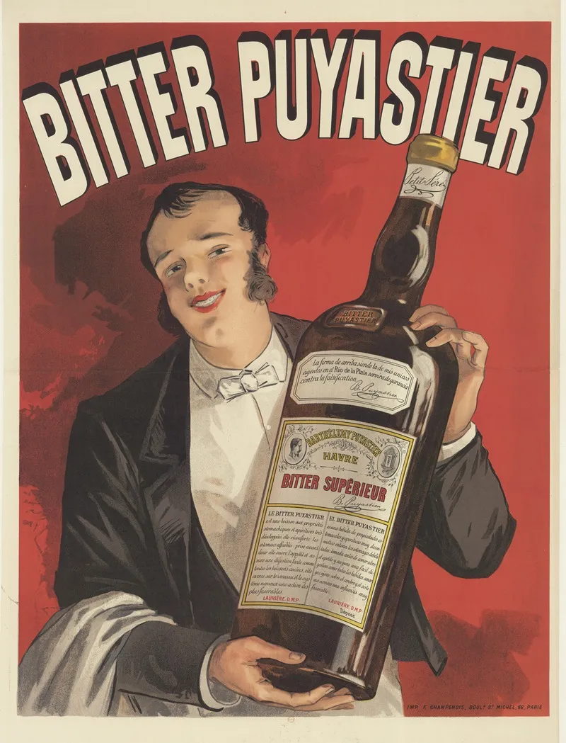 Bitter Puyastier Wall Art by Imp. F. Champenois - High-Resolution Digital Print