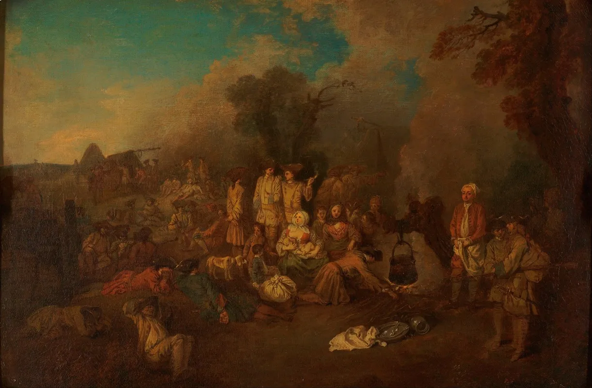 Bivouac Wall Art by Jean-Antoine Watteau - High-Resolution Digital Print