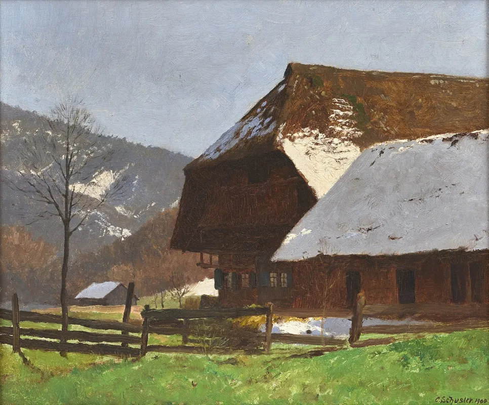 Black Forest Idyll Wall Art by Karl Schuster - High-Resolution Digital Print