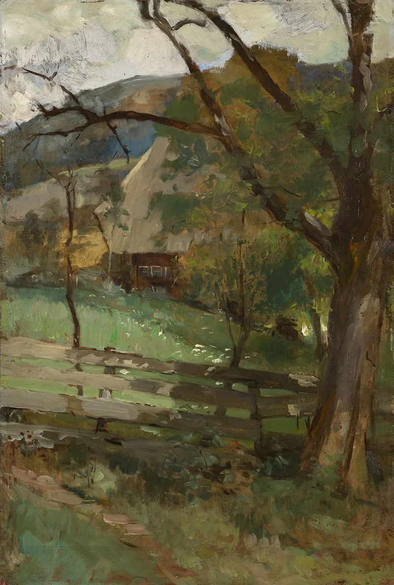 Black Forest Landscape With House