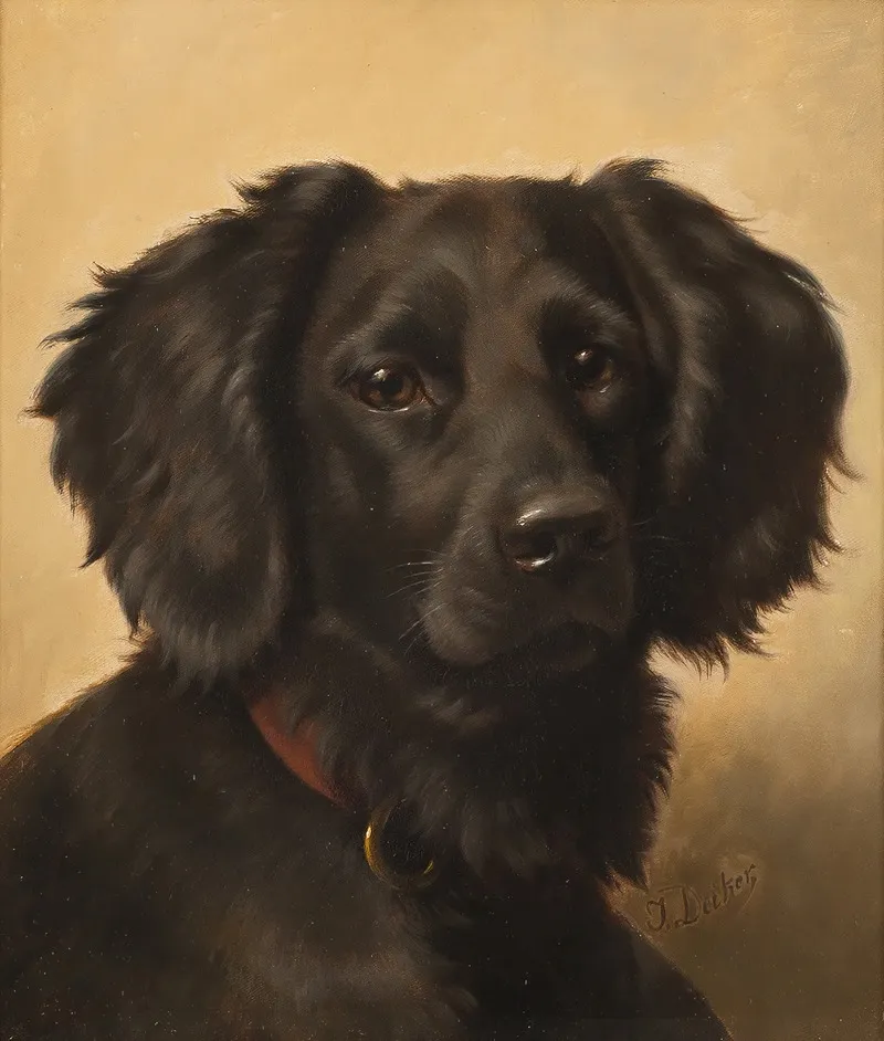 Black Setter Wall Art by Johannes Christian Deiker - High-Resolution Digital Print