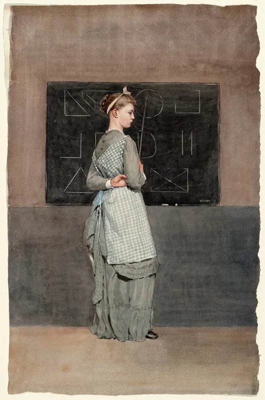 Blackboard Wall Art by Winslow Homer - High-Resolution Digital Print