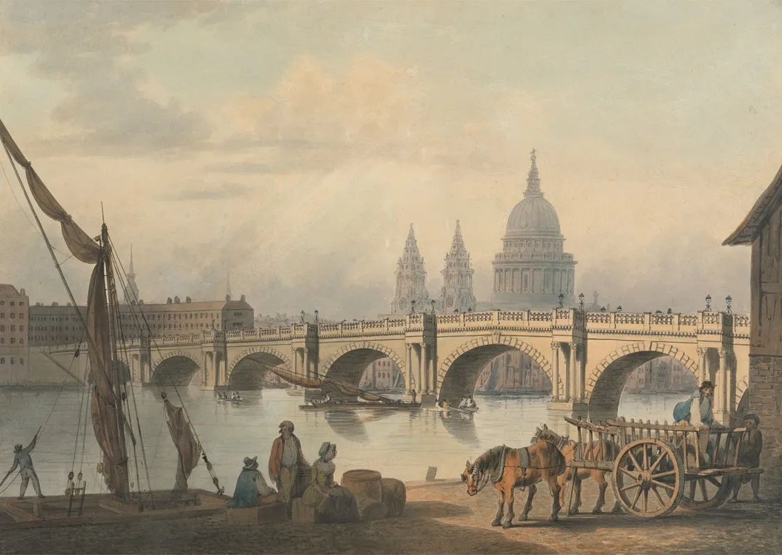 Blackfriars Bridge And St Pauls
