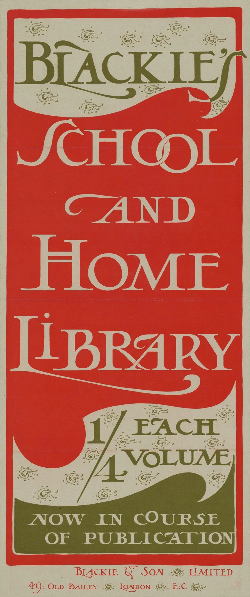 Blackies School And Home Library 2 Wall Art by Anonymous - High-Resolution Digital Print