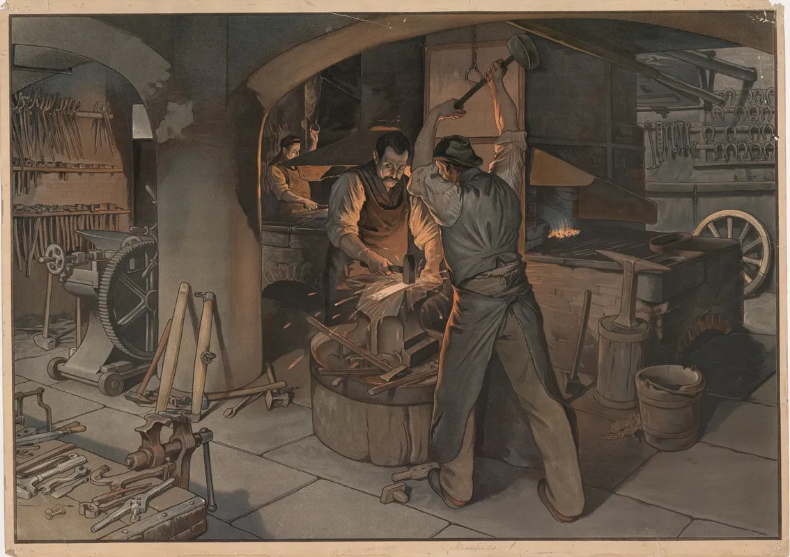 Blacksmith 3 Wall Art by Felix Elssner - High-Resolution Digital Print