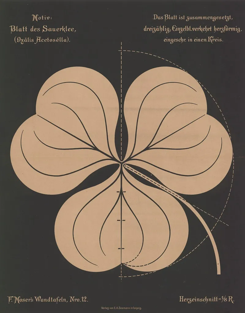 Blatt Des Sauerklee Oxalis Acetosella Wall Art by Ferdinand Moser - High-Resolution Digital Print