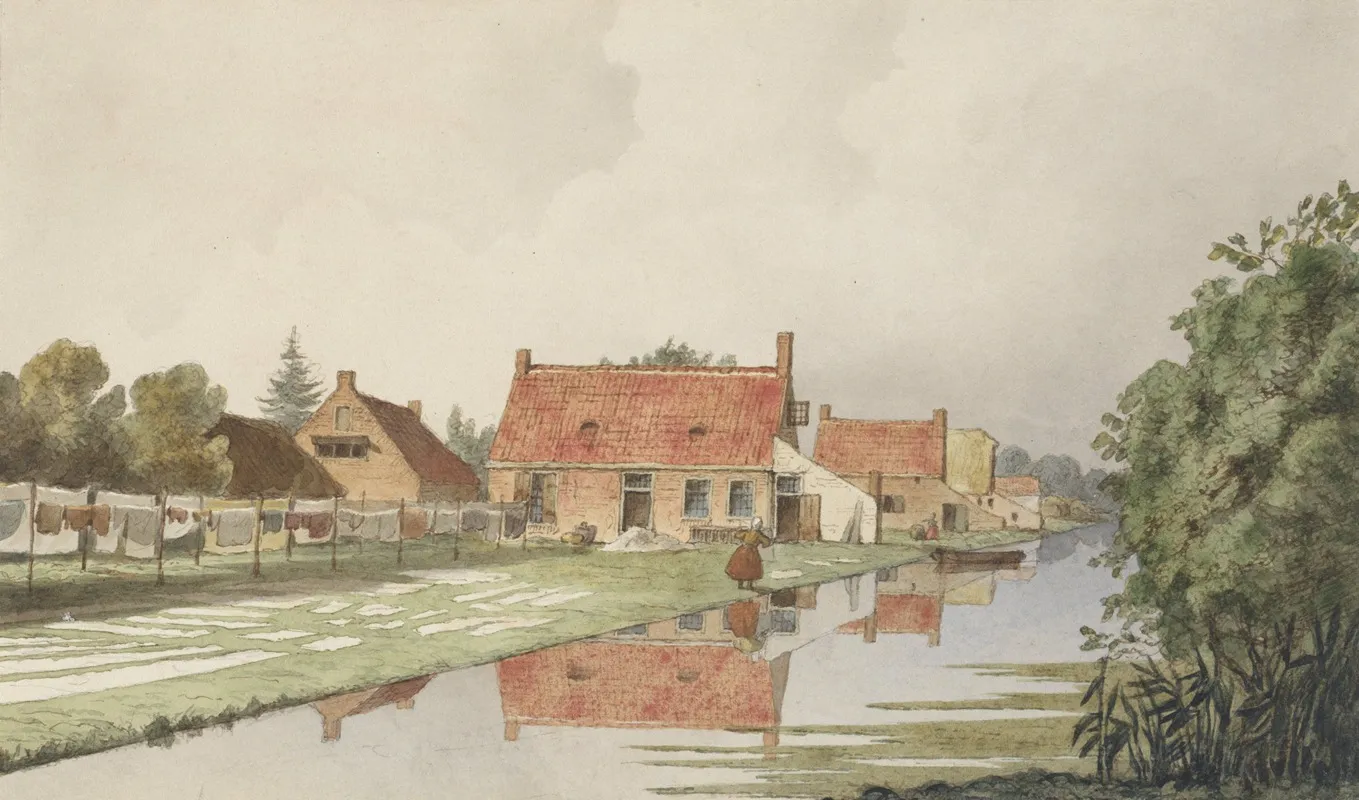Blekerijen Achter Een Vaart
