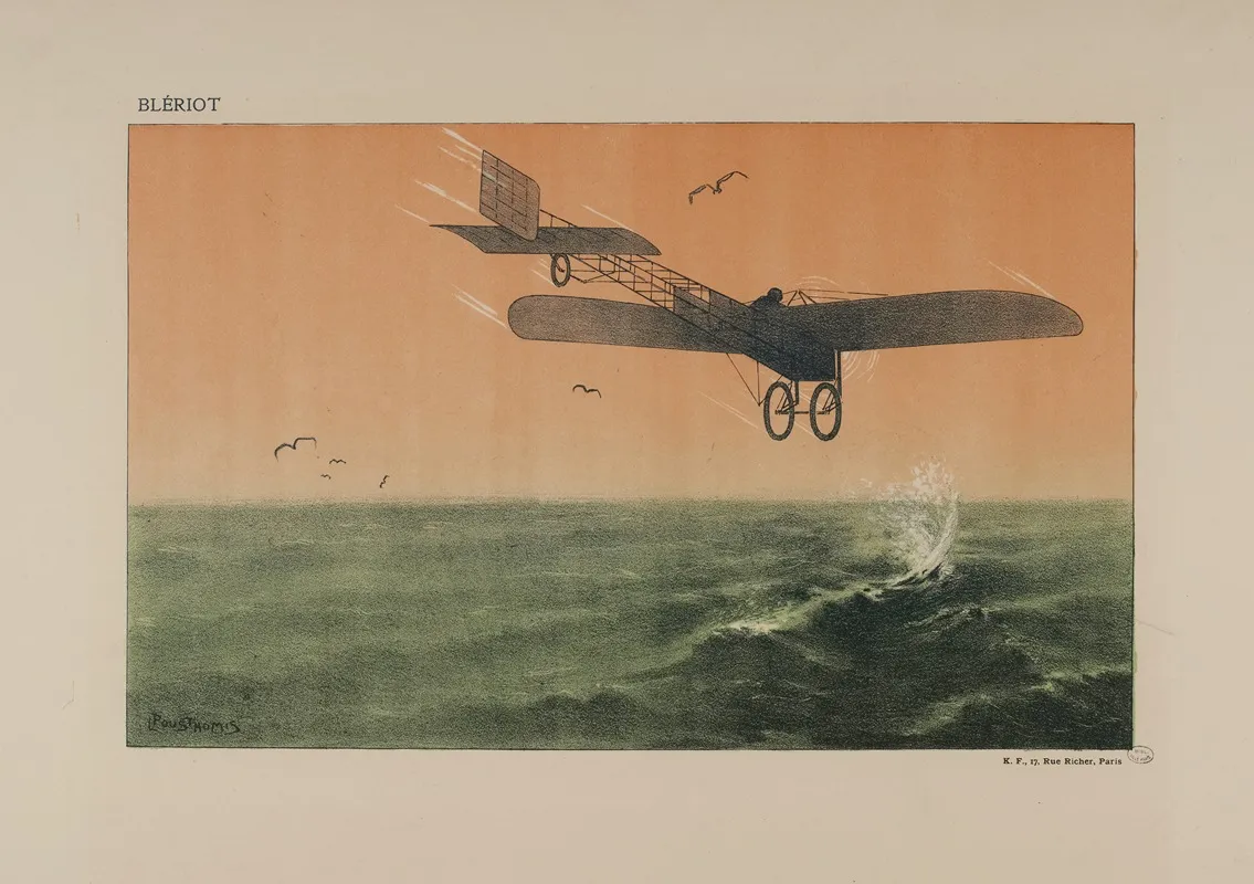 Bleriot Wall Art by Léon Pousthomis - High-Resolution Digital Print