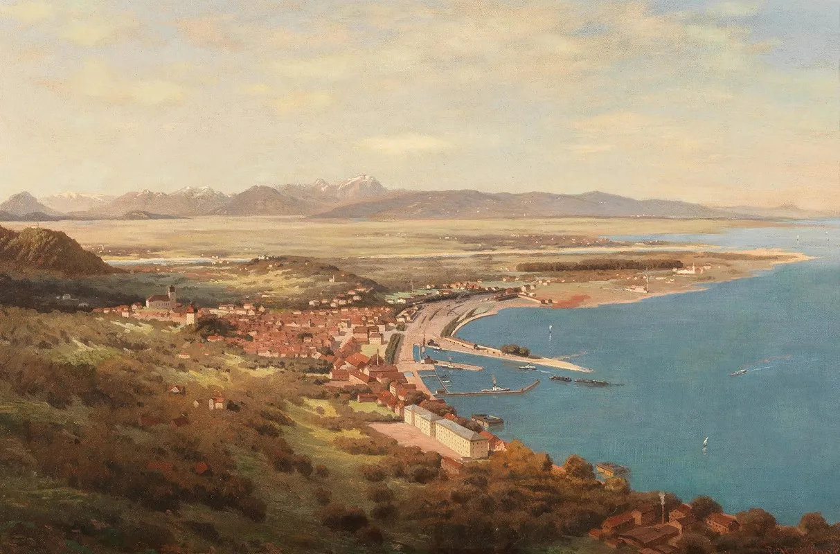 Blick Auf Bregenz Am Bodensee Wall Art by Paul Heitinger - High-Resolution Digital Print