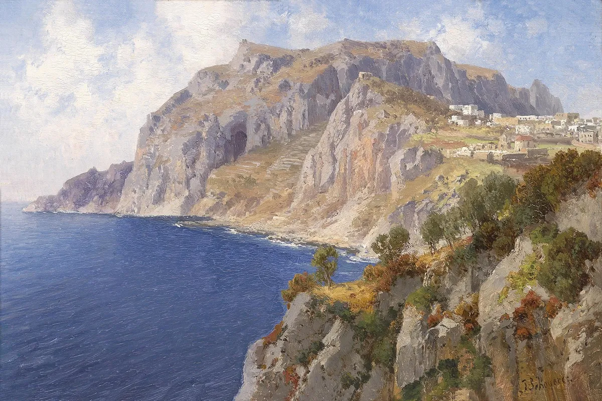 Blick Auf Capri 3 Wall Art by Joseph Schoyerer - High-Resolution Digital Print