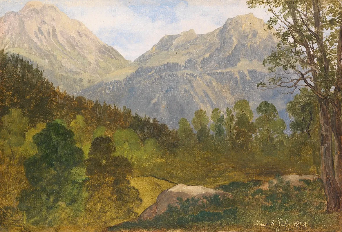 Blick Auf Das Hohe Brett Und Den Jenner Am Konigsee Wall Art by Martin Martin - High-Resolution Digital Print