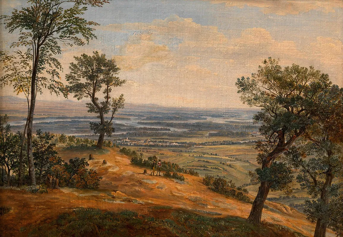 Blick Auf Den Donaustrom Wall Art by Josef Kuwasseg - High-Resolution Digital Print