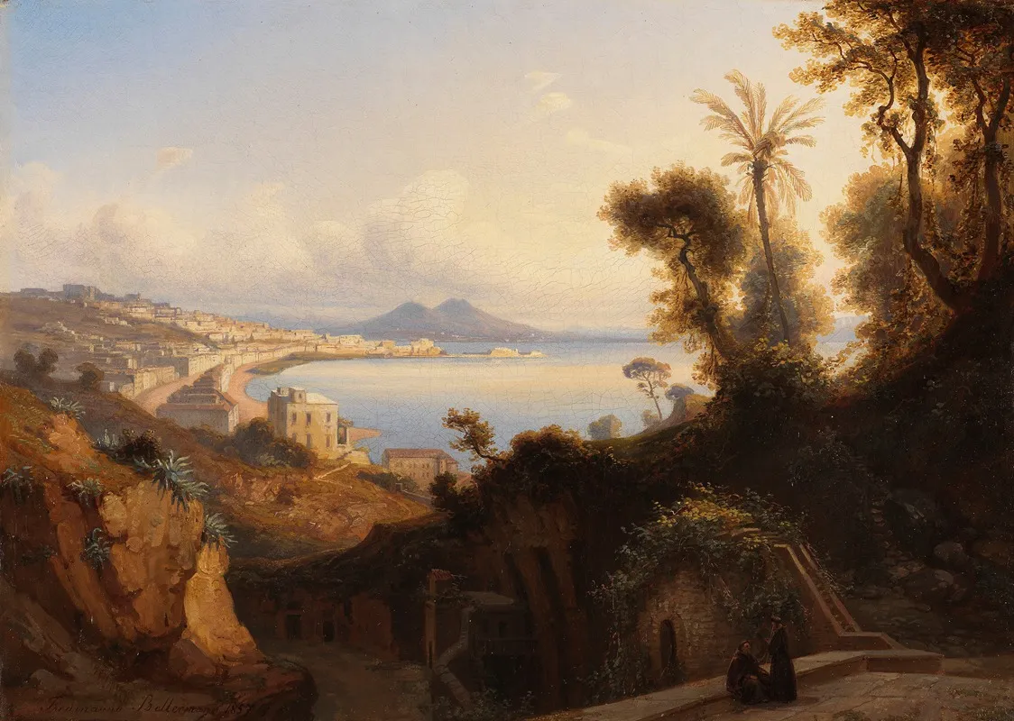 Blick Auf Den Vesuv Wall Art by Ferdinand Bellermann - High-Resolution Digital Print